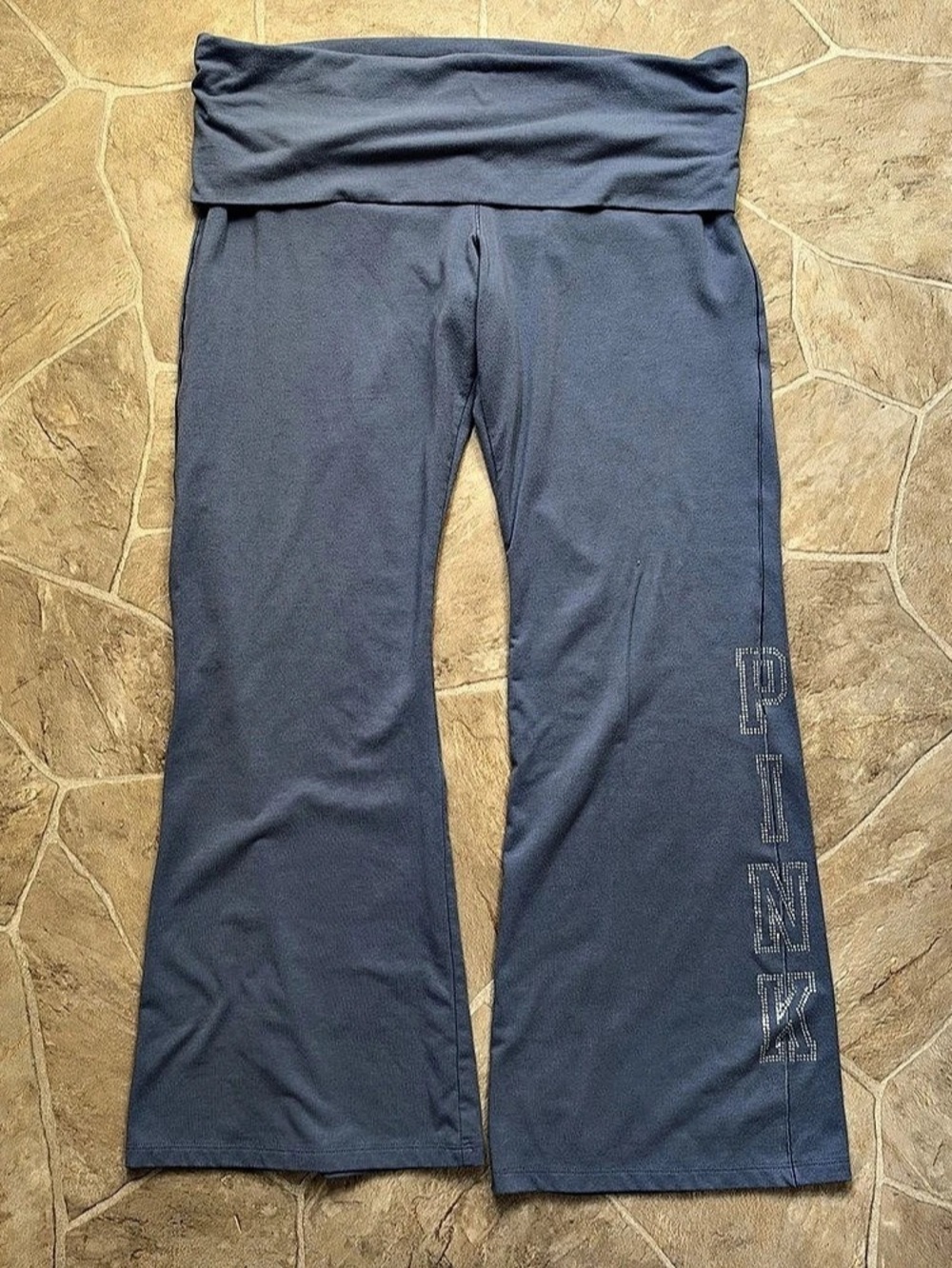 PINK Bootcut Yoga Pant Pants in Blue Y2K